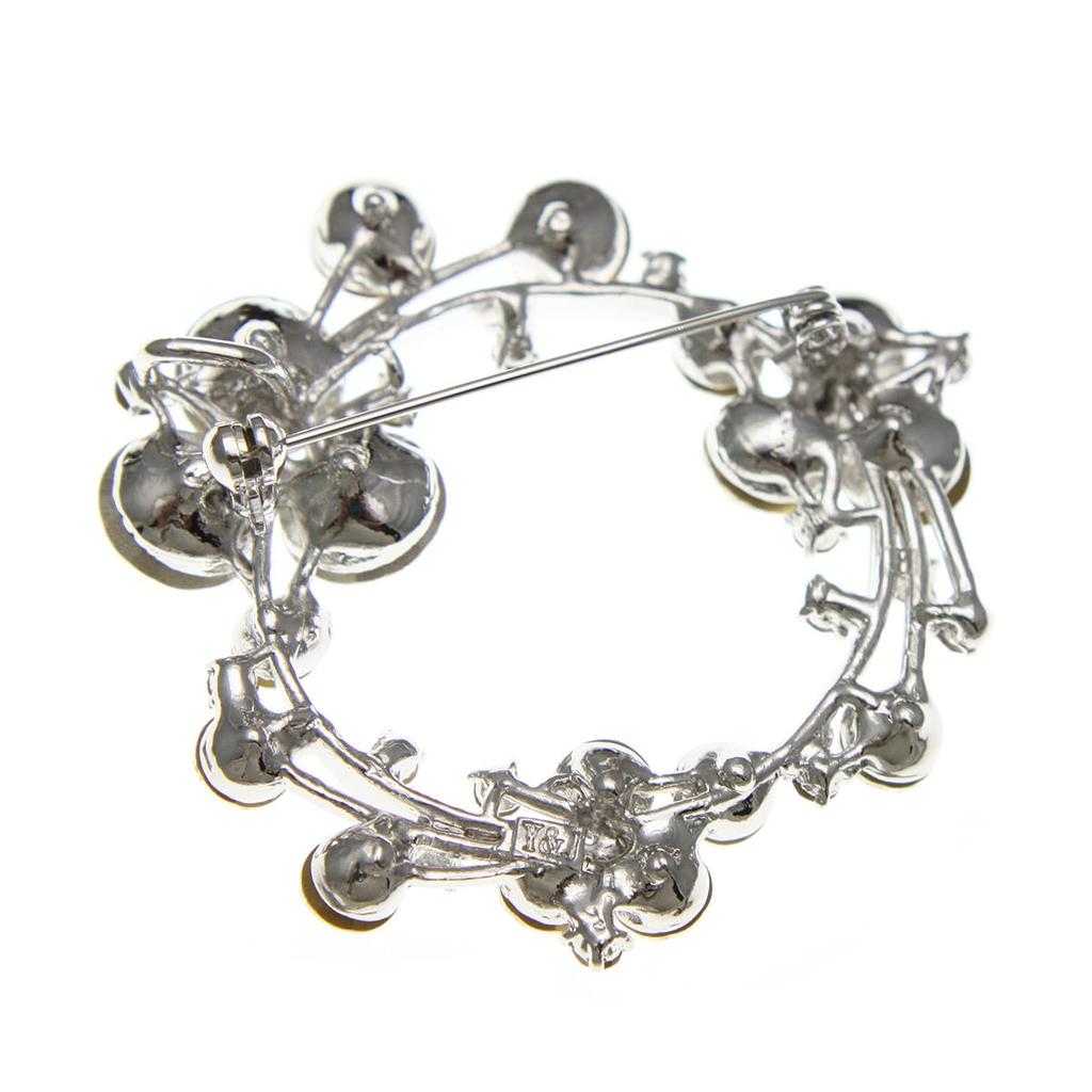 Brooch Round Cut Crystal Gift Wedding Graduation Ceremony Entrance Ceremony Kindergarten After Party Party Formal Ladies Mature Simple Cute Stylish