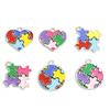 Enamel Charms Heart Shaped Round Irregular Puzzle Alloy Pendants for DIY Necklace Bracelet Earrings Keychain