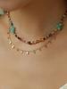 1Pcs Simple And Versatile Zircon Beaded Necklace Leaf Necklace Set Layered Necklaces Women'S Jewellery
