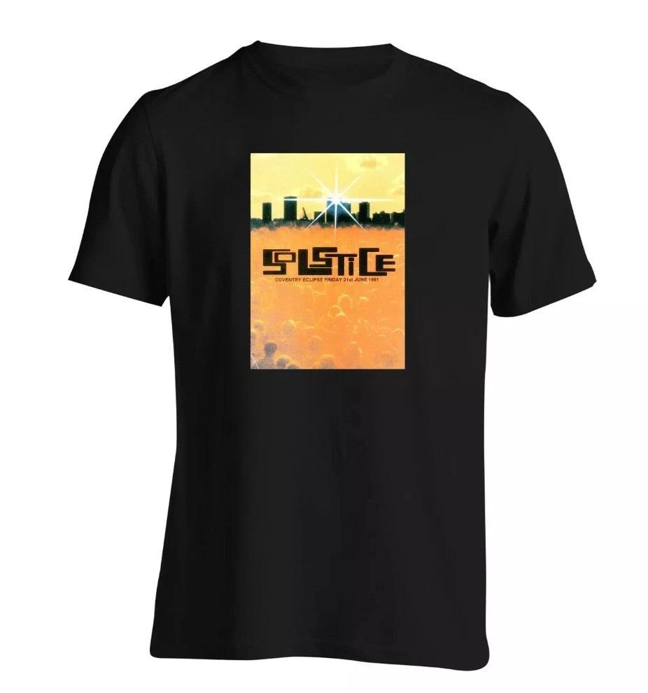 Solstice The Eclipse Coventry 1991 Flyer Men s and Women s T-shirts House  Techno  Acid All Sizes XXL