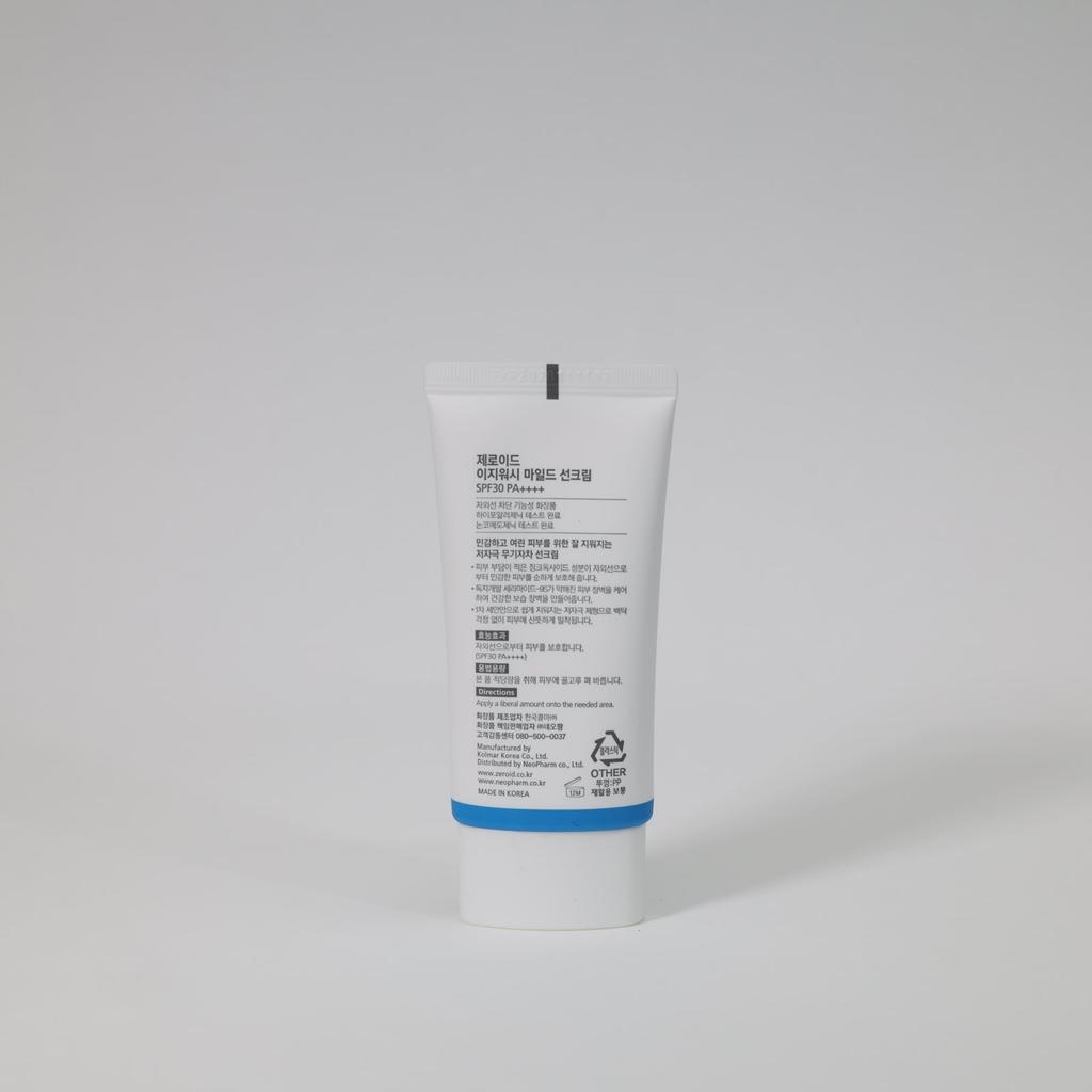 ZEROID Easy Wash Mild Sun Cream 50mL SPF30 PA++++