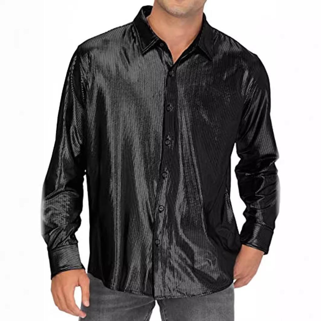 Fantasy Theme Shirt With Sequin Fabric For Cosplay And Casual Wear