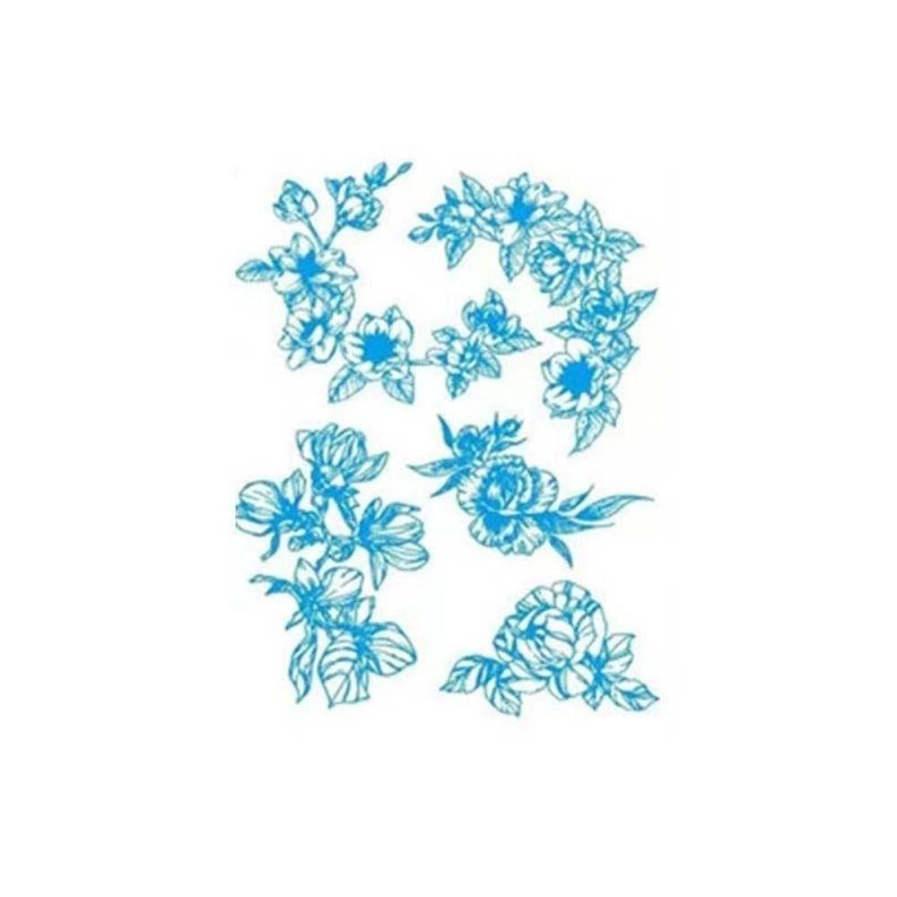 Temporary Luminous Flower Tattoo Sticker Rose Butterfly Floral Fake Tattoos  Beauty Tools