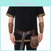 Accesorii Costum Cavaler Fantasy Medieval Curea din Piele și Teacă pentru Sabie Pentru Cosplay Adult