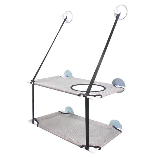 20kg Two Layers Pet Cats Basking Window Mounted Suction Cup Hanging Hammock Bed