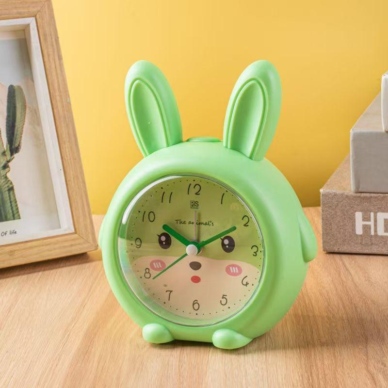 Student Small Alarm Clock Lazy Wake Up Music Multifunctional Children's Animal Clock Bedroom Silent Fashion Cute Seat Clock