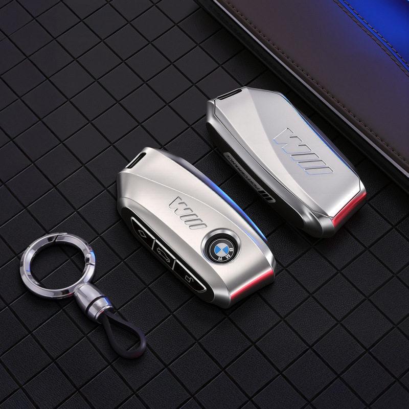 Zinc Alloy Leather Car Key Case Shell Cover For Bmw F20 G20 G30 X1 X3 X4 X5 G05 X6 X7 G11 F15 F16 G01 G02 F48 Auto Accessories RR8
