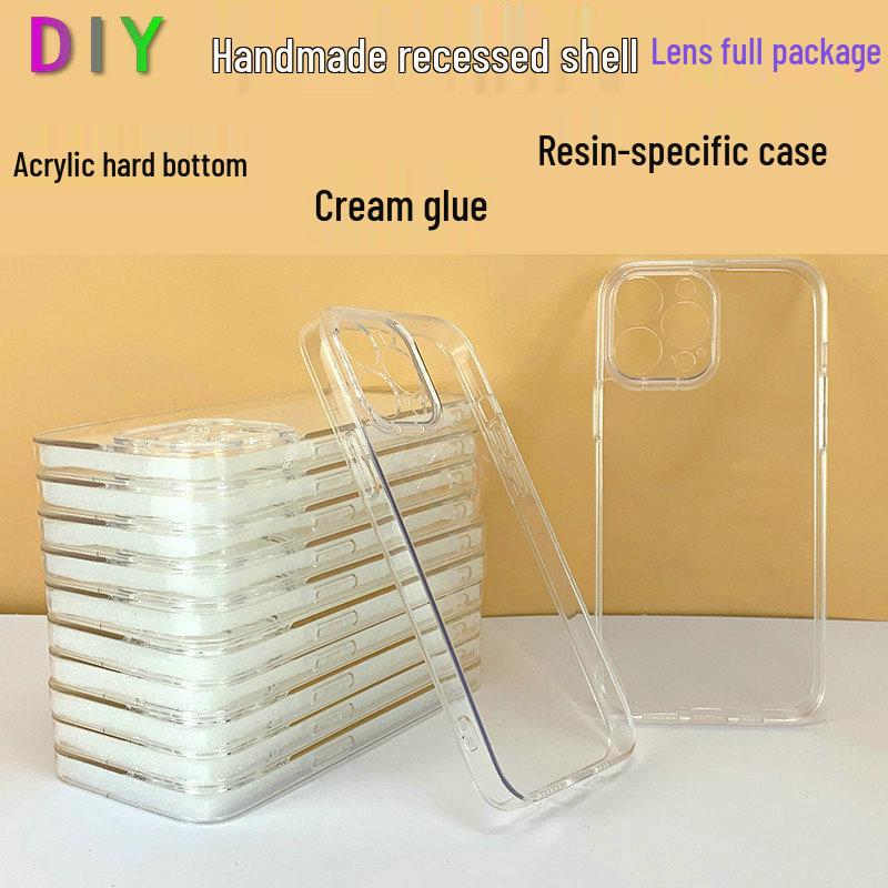 Apple DIY Phone Case: Transparent Epoxy Resin with Precise Hole Coverage