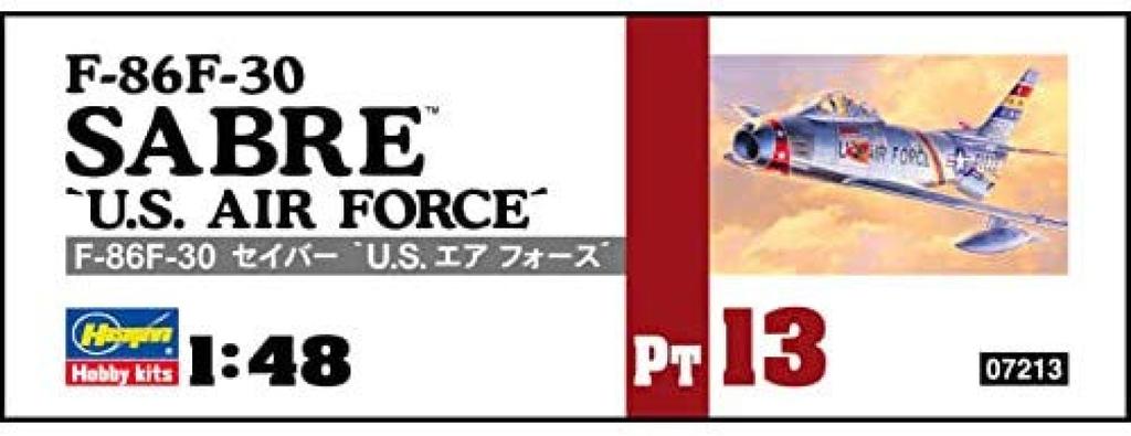 Hasegawa Air Force Sabre Air Force Plastic Model PT13 1/48 U.S. F-86F-30 U.S.