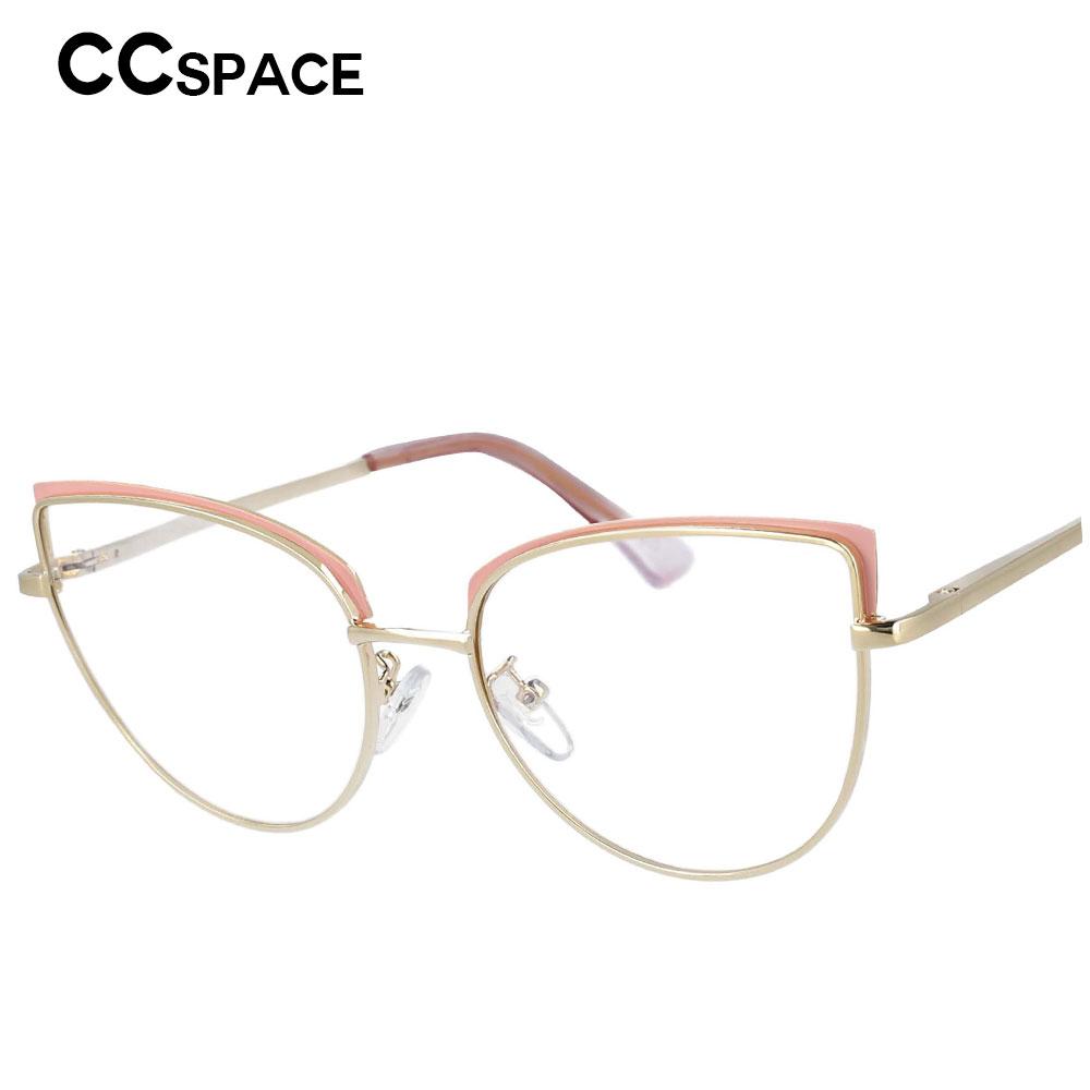 53101 Cat Eye Anti Blue Metal Brand Glasses Frames Women Optical Fashion Computer Eyeglasses