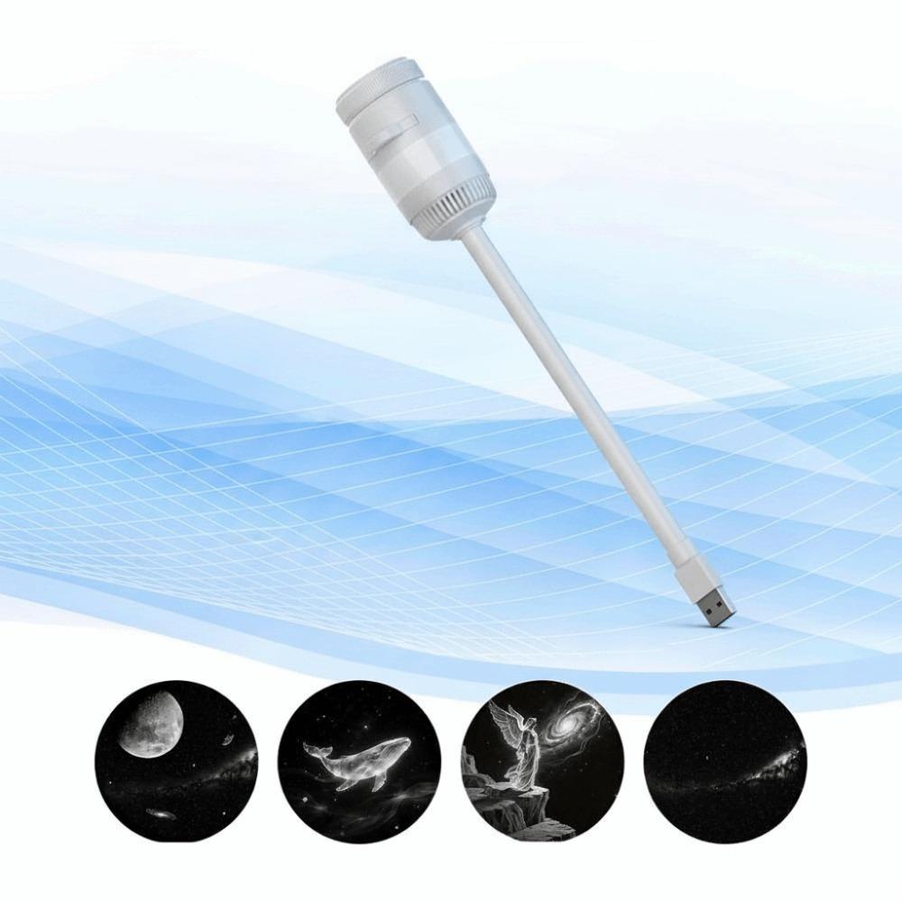 360 Degree Rotation Night Light Adjustable Focus Satellite Projector Nighttime Use