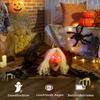 183cm Halloweenská dekorace Halloweenská zombie stará žena s LED světly, zvukovou funkcí, na párty