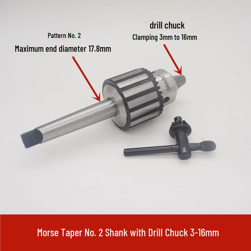 Morse Taper Shank Drill Chuck Set 1-13mm with Bench & Magnetic Drill Compatibility