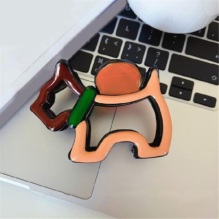 Artistic Animal Hair Claw Clip High Ponytail Styling Tool Cute Puppy Design Anti Slip Hair Accessories Gift For Women