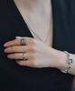 Vivus Ventana Diamant Bold Sealing Antique Silver Ring (Type B)