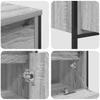 Bathroom Furniture Set with Shelf 3 pcs Grey Sonoma Wood Based Material