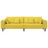 Yellow Sofa 250 x 77 x 76 cm Velvet