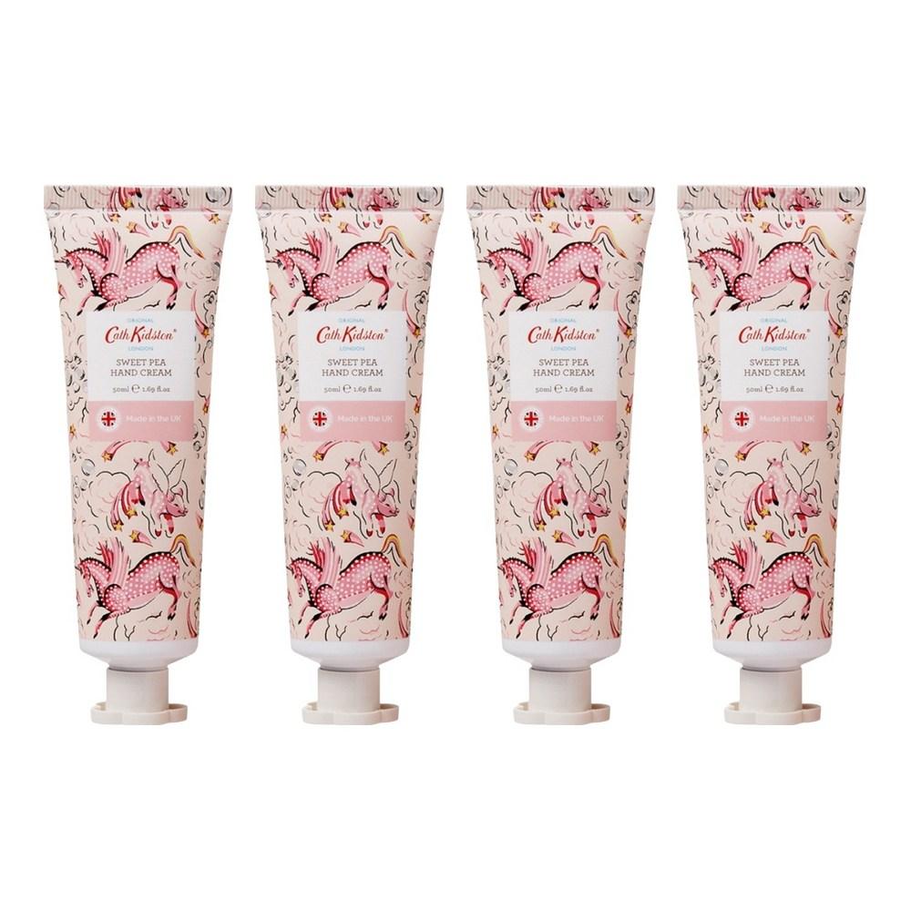 Cath Kidston Sweet Pea Perfume Hand Cream Musk Scent 4 Pcs 50ml