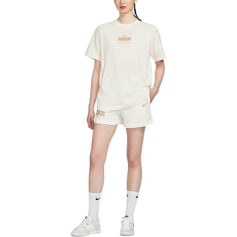 New Nike Sports Shorts Women's Sail White HF6177-133