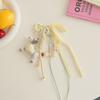 Polyester Braided Rope Bag Pendant Fabric Animal Couple Keyring  Girls Couple Girlfriends