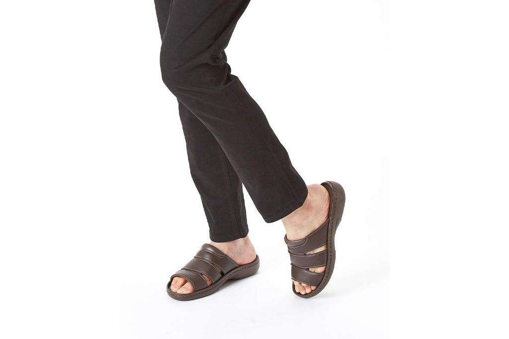 Pansy 6050 Lightweight Soft Sandals for the Size Black Office, Men's, M,