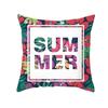 Plant Flower Creative Letter Pattern Printing Cover Car Sofa Cushion Cover Luxury Home Decoration Cushion Cover