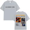Singer Alejandro Sanz Graphic Fashion Tshrit Summer Harajuku T Shirt Gothic Unisexs Casual Oversized Tees Fans Gift Unisex Fashion