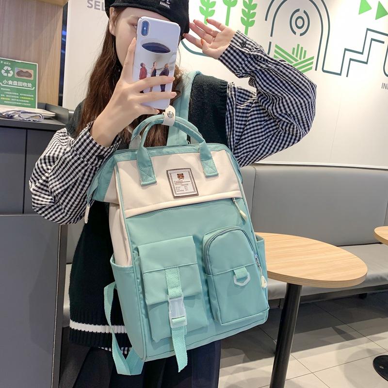 New Japanese Literary Backpack Small Fresh Girl Trendy Casual Bag Large Capacity Junior and Senior High School Students Bag