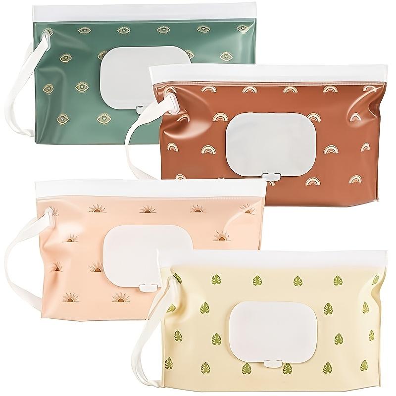 1pcs Reusable EVA Wipes Case Portable, Colorful Travel Pouches with Flip Lid | Easy One-Handed Opening for Strollers & Home