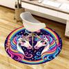 1pc Office Carpet Chair Mats Unicorn Rainbow Fantasy Artwork Perfect for Decorating Office Chairs, Living Rooms, Or Bedrooms