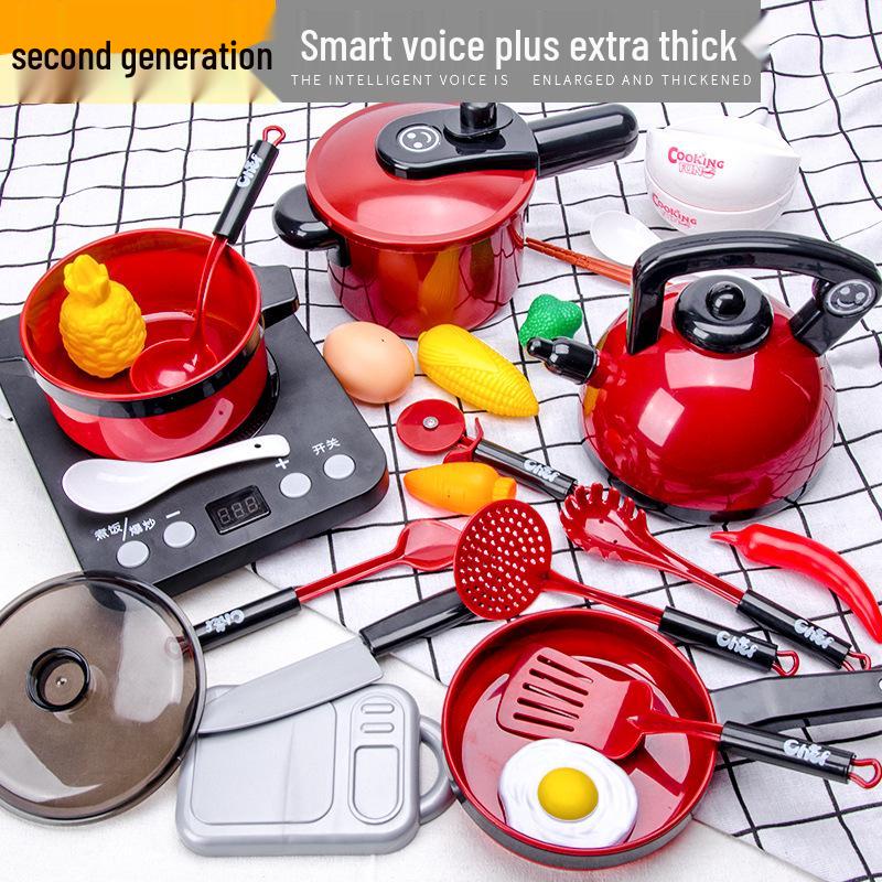 Children's Kitchen Playset: Fun Cooking & Fruit Cutting Toy for Kids