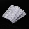 1 Clear Plastic Jewelry Organizer Box Gem Beads Storage Container Case