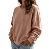Women's Crewneck Sweatshirt Long Sleeve Color Casual Top for Everyday Wear