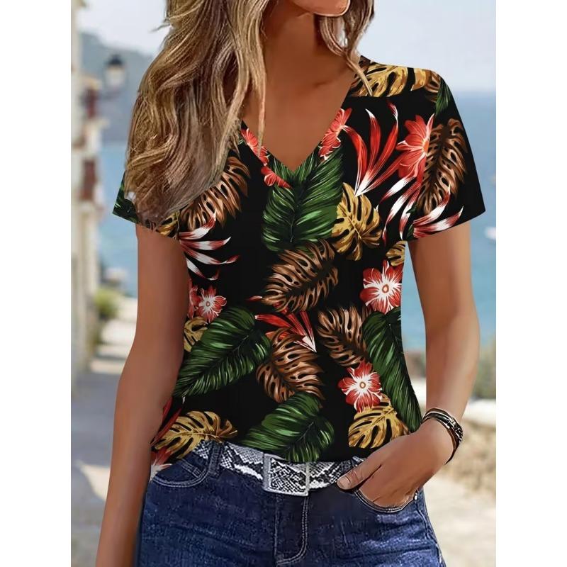 Summer Women's T-shirt, Outdoor Retro-style Clothing