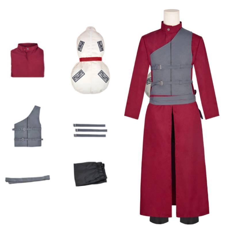 Naruto Gaara Kazekage Cosplay Halloween Anime Animation Costume Performance