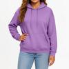 Casual Solid Color Hooded Sweatshirt with Pockets Long Sleeve Pullover Top for Women and Men Adult Fashion