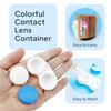 1/4pcs Color Contact Lenses Box Left/Right Eyes Mini Travel Kit Holder Contact Lens Case Container Portable Eyewear Accessories