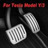 Per Tesla Model Y Juniper 2026 2026 Pedali Poggia Piede Antiscivolo Acceleratore Freno Rest Performance Copri Tappetini in Alluminio