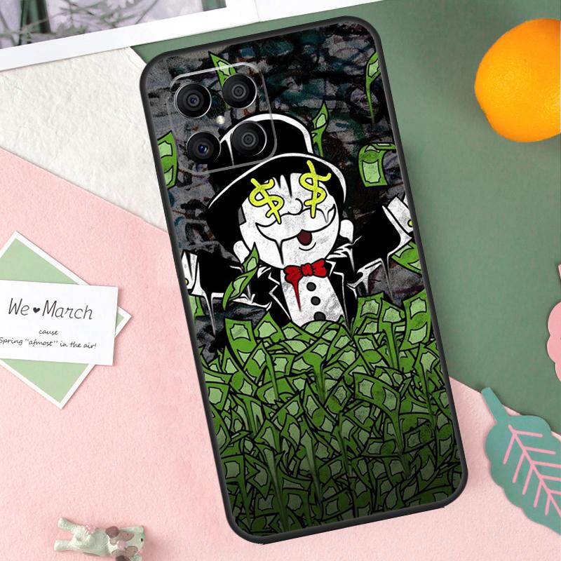 Monopolys Money Dollars Case For Honor X9b X8b X9a X8a X8 X9 X9c 50 70 90 Lite Honor 200 Pro Magic 7 5 6 Lite Cover
