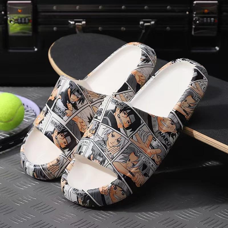 Ciabatte Estive con Stampa Anime Sandali da Uomo Ciabatte Estive da Coppia Moda Fondo Spesso Antiscivolo Infilabili Vacanze Scarpe da Spiaggia