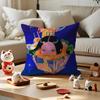 Neon Dream Cushion Cover Anti-dustmite Pillowcase Invisible Zipper Silky Short Plush Sofa Cushion Cover