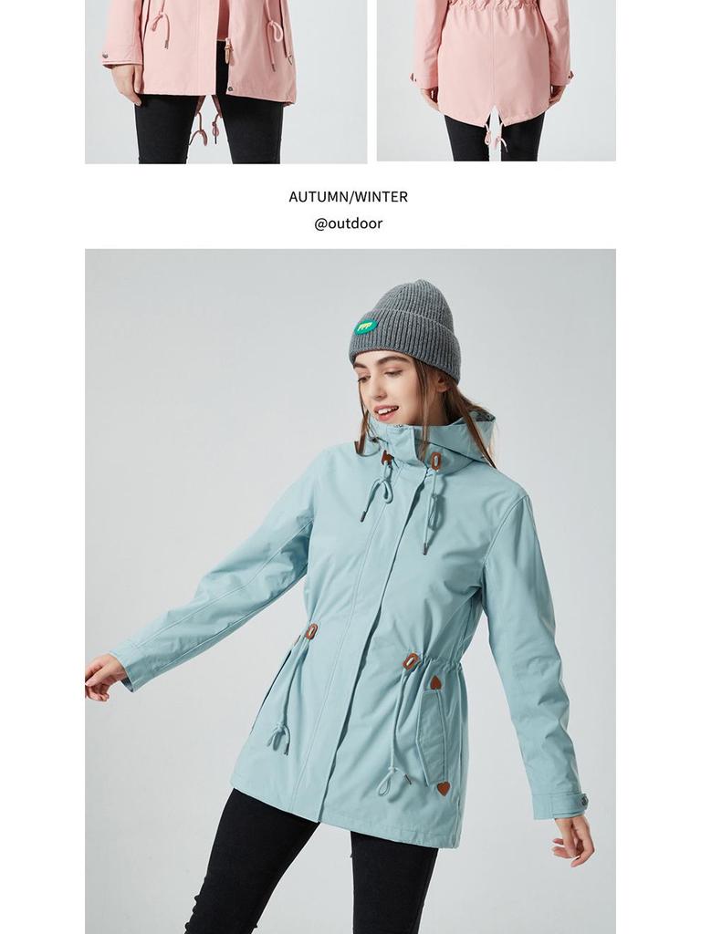 Women's 2023 Trendy Three-in-One Fleece Windbreaker for Tibet