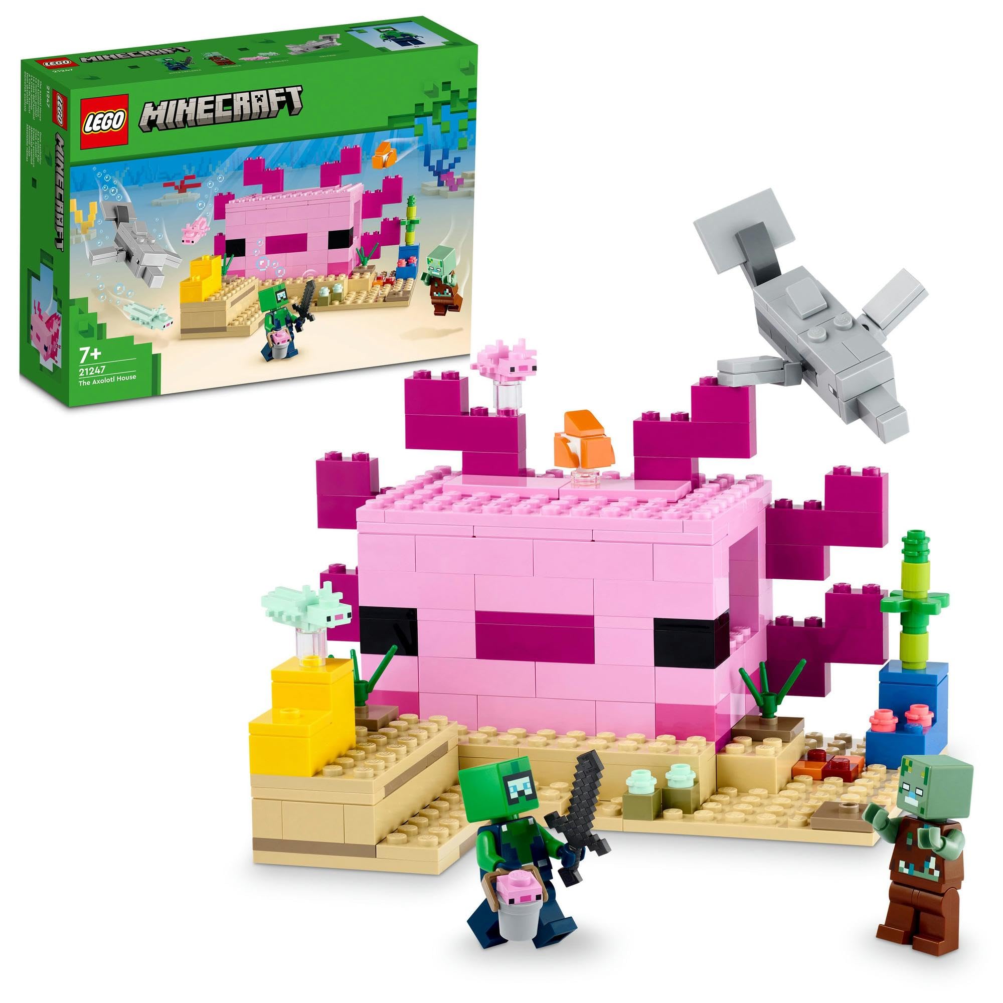 LEGO Minecraft Aksolotla māja rotaļlietu dāvana