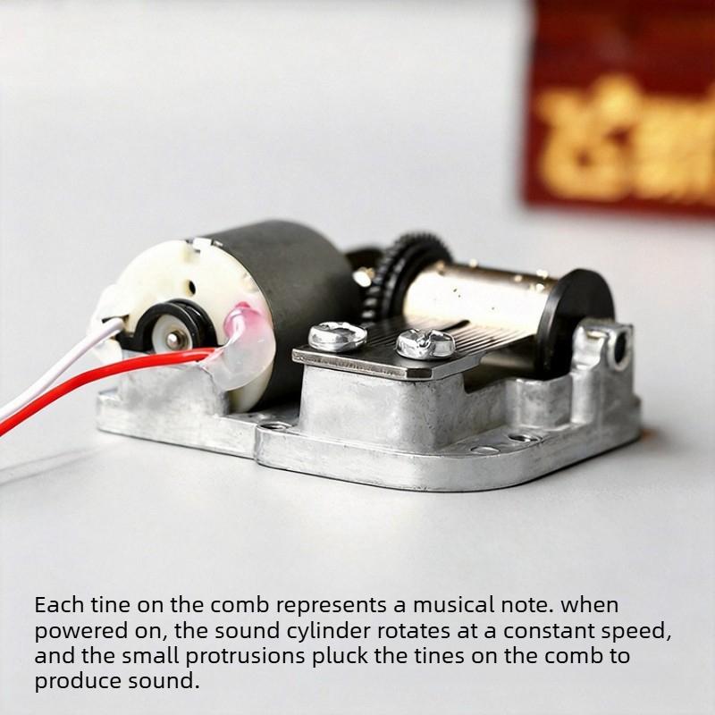 1,5V Elektrisches Spieluhrwerk Metall Mini DIY Geschenk Musik Mechanisch Dekorativ Sammlerstücke für Mädchen Jungen Freund Geburtstag Geschenke