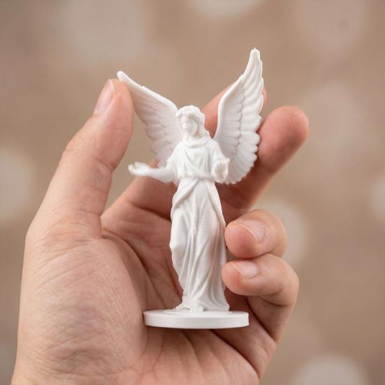 3D Printed European Angel Ornament, Matte Finish Light Luxury Home Decor with Open Arms Design, Open Arms Angel Statue
