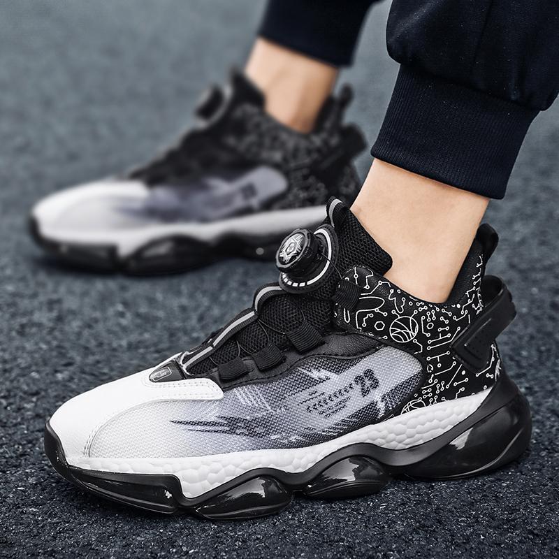 Autumn New Mesh Breathable Basketball Sports Shoes Sports Shock Absorption Casual Running Tide Shoes