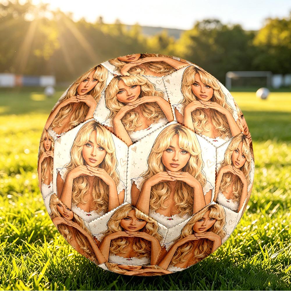 Sabrina Carpenter Size 5 Soccer Ball, Durable Standard Football For Training Match Outdoor Sports