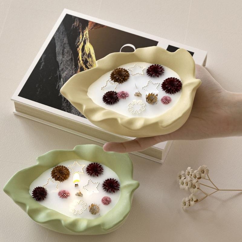 Sturdy Leaf Shape Silicone Mould DIY Craft Tool For Making Realistic Resin Trays As Gift Container