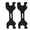 2pcs Multifunctional Double Head Shower Wrenches Plastic Bathroom Faucet Repair Tool with Bubble Level for Plumbing Tool