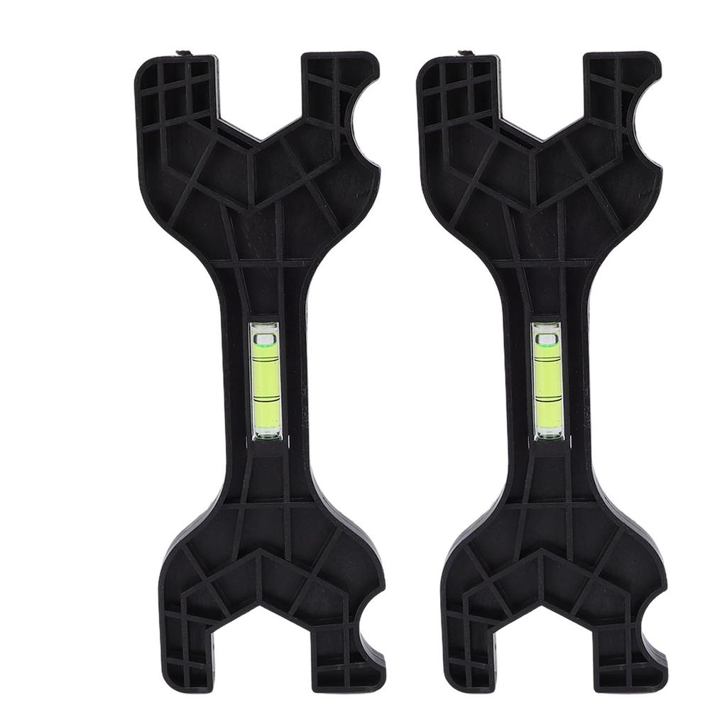 2pcs Multifunctional Double Head Shower Wrenches Plastic Bathroom Faucet Repair Tool with Bubble Level for Plumbing Tool